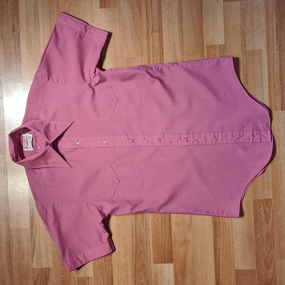Vintage pink Pariani button front shirt sleeved shirt